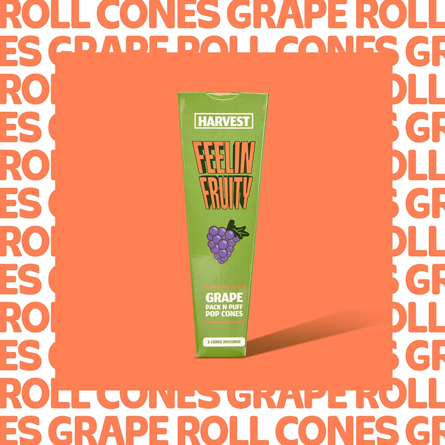 Harvest Grape Flavour Cones